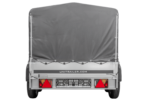 REMORQUE DOUBLE ESSIEUX UNITRAILER 264/2 KIPP AVEC ROUE JOCKEY, ARCEAU ET bâche GRISE – Image 4