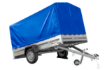 Remorque à essieu 264x150 UNITRAILER GARDEN 265 KIPP avec arceau H-1100 et bâche bleue