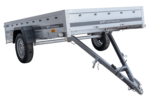 Remorque à essieu simple 264x150 UNITRAILER GARDEN 265 KIPP
