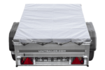 Remorque à un essieu 150x106 UNITRAILER GARDEN 150 KIPP avec châssis H-0 et bâche grise – Image 4