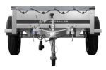 Remorque à un essieu 150x106 UNITRAILER GARDEN 150 KIPP avec châssis H-0 et bâche grise – Image 6