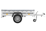 Remorque à un essieu 200x106 UNITRAILER GARDEN 200 KIPP avec châssis H-0 et bâche grise – Image 6