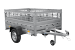 Remorque à un essieu 200x125 UNITRAILER GARDEN 201 KIPP avec côtés en filet – Image 4