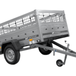 Remorque à un essieu 200x125 UNITRAILER GARDEN 201 KIPP avec côtés en filet