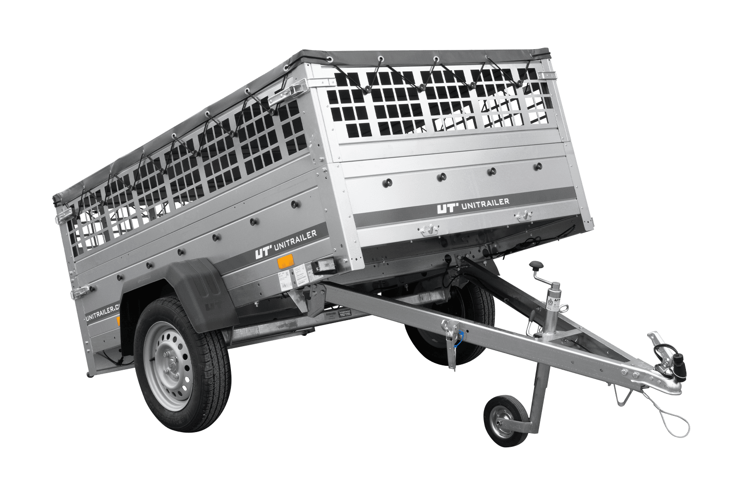 fre_pl_Remorque-a-un-essieu-200x125-UNITRAILER-GARDEN-201-KIPP-avec-cotes-en-filet-et-bache-grise-4185_6.png Remorque à un essieu 200x125 UNITRAILER GARDEN 201 KIPP avec côtés en filet et bâche grise – Image 1