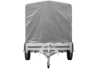 Remorque à un essieu 230x125 UNITRAILER GARDEN 230 KIPP avec châssis H-1100 et bâche grise – Image 3