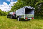 Remorque à un essieu 230x125 UNITRAILER GARDEN 230 KIPP avec châssis H-800 et bâche grise – Image 4