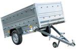 Remorque à un essieu 230x125 UNITRAILER GARDEN 230 KIPP avec ridelles BIS