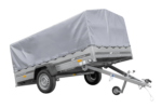 Remorque à un essieu 264x150 UNITRAILER GARDEN 265 KIPP avec arceau H-800 et bâche grise