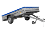 Remorque à un essieu 264x150 UNITRAILER GARDEN 265 KIPP avec châssis H-0 et bâche bleue