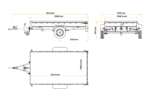 Remorque à un essieu sur ressorts 264x150 UNITRAILER GARDEN 265/R KIPP – Image 2