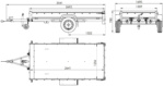 Remorque avec arceau et bâche grise Remorque de jardin 264 KIPP – Image 2