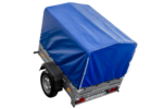 Remorque légère 150x106 UNITRAILER GARDEN 150 KIPP avec châssis H-800 et bâche bleue – Image 3