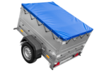 Remorque légère 150x106 UNITRAILER GARDEN 150 KIPP avec côtés BIS et bâche bleue – Image 3