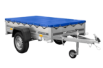 Remorque légère 200x106 UNITRAILER GARDEN 200 KIPP avec châssis H-0 et bâche bleue – Image 3
