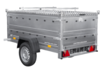 Remorque légère 200x106 UNITRAILER GARDEN 200 KIPP avec côtés BIS et bâche en aluminium – Image 4