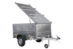 Remorque légère 200x106 UNITRAILER GARDEN 200 KIPP avec côtés BIS et bâche en aluminium – Image 5