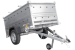 Remorque légère 200x106 UNITRAILER GARDEN 200 KIPP avec côtés BIS et bâche en aluminium