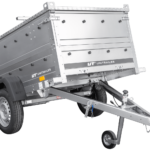 Remorque légère 200x106 UNITRAILER GARDEN 200 KIPP avec côtés BIS et bâche en aluminium