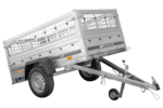 Remorque légère 200x106 UNITRAILER GARDEN 200 KIPP avec côtés en filet