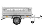 Remorque légère 200x106 UNITRAILER GARDEN 200 KIPP avec côtés en filet – Image 3