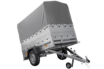 Remorque légère 200x106 UNITRAILER GARDEN 200 KIPP avec ridelles BIS, châssis H-800 et bâche grise