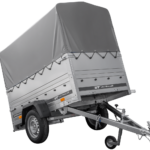 Remorque légère 200x106 UNITRAILER GARDEN 200 KIPP avec ridelles BIS, châssis H-800 et bâche grise