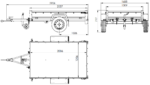 Remorque légère 200x125 UNITRAILER GARDEN 201 KIPP avec bâche grise – Image 2