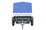 Remorque légère 200x125 UNITRAILER GARDEN 201 KIPP avec châssis H-800 et bâche bleue – Image 6