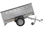 Remorque légère 200x125 UNITRAILER GARDEN 201 KIPP avec côtés BIS, châssis H-0 et bâche grise – Image 6