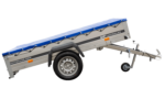 Remorque légère 230x125 UNITRAILER GARDEN 230 KIPP avec châssis H-0 et bâche bleue – Image 3