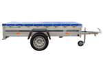 Remorque légère 230x125 UNITRAILER GARDEN 230 KIPP avec châssis H-0 et bâche bleue – Image 6