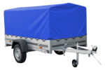 Remorque légère 230x125 UNITRAILER GARDEN 230 KIPP avec châssis H-800 et bâche bleue – Image 4