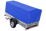 Remorque légère 230x125 UNITRAILER GARDEN 230 KIPP avec châssis H-800 et bâche bleue – Image 2