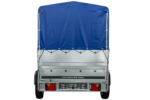 Remorque légère 230x125 UNITRAILER GARDEN 230 KIPP avec côtés BIS, châssis H-800 et bâche bleue – Image 4