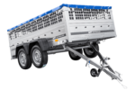 Remorque légère 264x150 UNITRAILER GARDEN 265/2 KIPP avec côtés en filet, châssis H-0 et bâche bleue