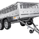 Remorque légère UNITRAILER GARDEN 265/2 KIPP 264x150 avec côtés en filet, châssis H-0 et bâche grise
