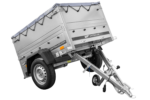 Remorque porte-voitures 150x106 UNITRAILER GARDEN 150 KIPP avec ridelles BIS, châssis H-0 et bâche grise