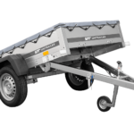 Remorque porte-voitures 200x106 UNITRAILER GARDEN 200 KIPP avec bâche grise