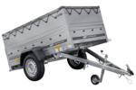 Remorque porte-voitures 200x106 UNITRAILER GARDEN 200 KIPP avec côtés BIS et bâche grise