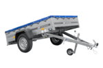 Remorque porte-voitures 200x125 UNITRAILER GARDEN 201 KIPP avec châssis H-0 et bâche bleue
