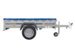 Remorque porte-voitures 200x125 UNITRAILER GARDEN 201 KIPP avec châssis H-0 et bâche bleue – Image 4