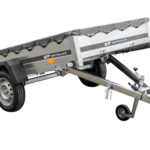 Remorque porte-voitures 230x125 UNITRAILER GARDEN 230 KIPP avec bâche grise