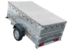 Remorque porte-voitures 230x125 UNITRAILER GARDEN 230 KIPP avec côtés BIS et bâche grise – Image 3