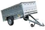 Remorque porte-voitures 230x125 UNITRAILER GARDEN 230 KIPP avec côtés BIS et bâche grise