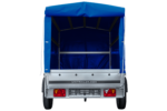 Remorque porte-voitures 264x125 UNITRAILER GARDEN 264 KIPP avec châssis H-1100 et bâche bleue – Image 6
