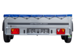 Remorque porte-voitures 264x150 UNITRAILER GARDEN 265/2 KIPP avec châssis H-0 et bâche bleue – Image 6
