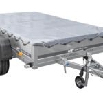 Remorque porte-voitures 264x150 UNITRAILER GARDEN 265/2 KIPP avec châssis H-0 et bâche grise