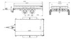 Remorque porte-voitures 264x150 UNITRAILER GARDEN 265/2 KIPP avec côtés BIS – Image 2