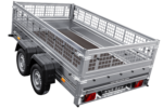 Remorque porte-voitures 264x150 UNITRAILER GARDEN 265/2 KIPP avec côtés en filet – Image 6